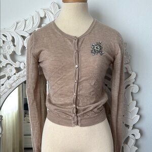 Blumarine 100% cashmere knit cardigan